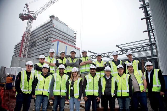 The Ebert Construction team on site at Pokeno.