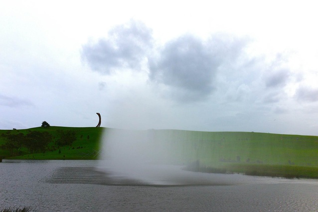 Bernar Venet’s '88.5° Arc x 8' (2011), a 27m-high corten sculpture, holds the ridgeline.