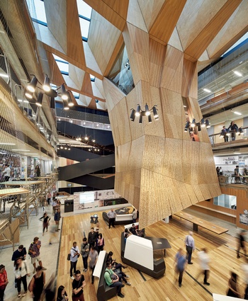 Melbourne School of Design at The University of Melbourne in Australia by John Wardle Architects and NADAAA in collaboration.