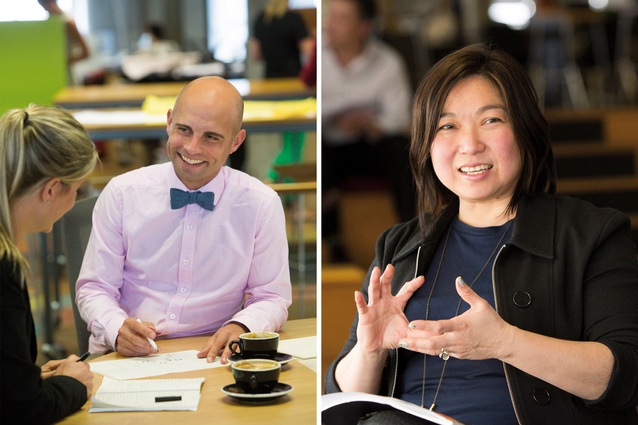 Jasmax designers Alasdair Hood and Shirley Chin will lead the firm's national interiors team.