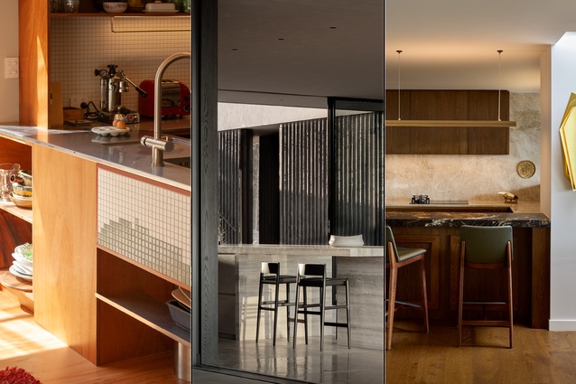 This year’s Residential Kitchen finalists. From left: Cornwallis Kitchen, Palimpsest House, The High Life.