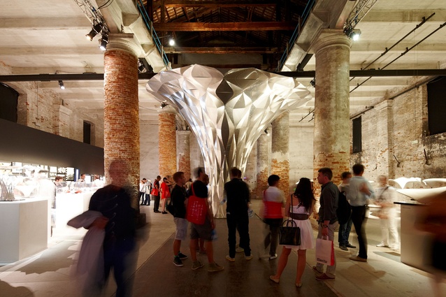 Zaha Hadid’s <em>Arum</em> sculpture for the Common Ground exhibition at the 2012 Venice Architecture Biennale. 