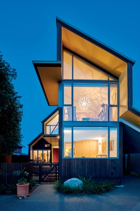 David’s last house design, Enberg House (2017), in Christchurch, by Mitchell Stout Dodd Architects. 