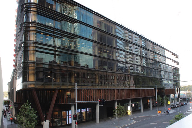 Daramu House, an innovative, all-wooden building in Sydney’s Barangaroo.