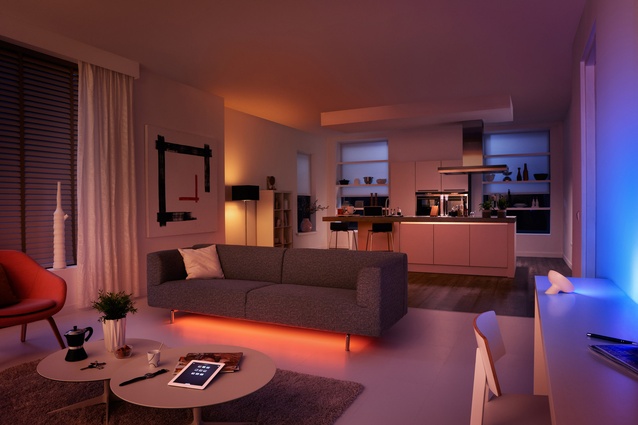 Philips' new range of LED lights is a web-enabled system which can be controlled from a smart phone or tablet. 