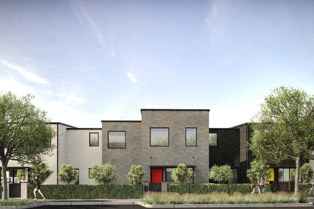 Render of proposed terrace housing at Market Cove.
