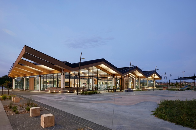 Winner - Public Architecture: Te Kete Aronui Rototuna Library by Chow:Hill Architects.