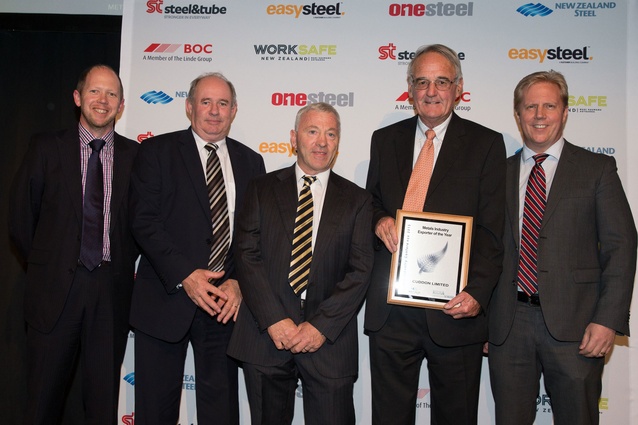 HERA Metals Industry Exporter of the Year Award won by Cuddon Limited – John Frear, Andy Rowe, Steve Anderson, John Cuddon, Hon. Todd McClay.