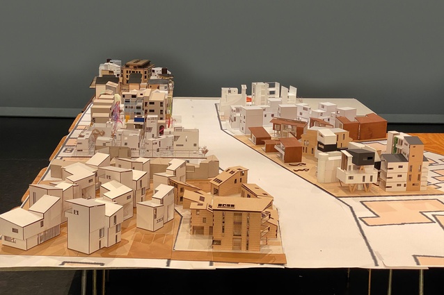 Re-imagining Mass Housing 1:50 student models were exhibited together as a collective vision.