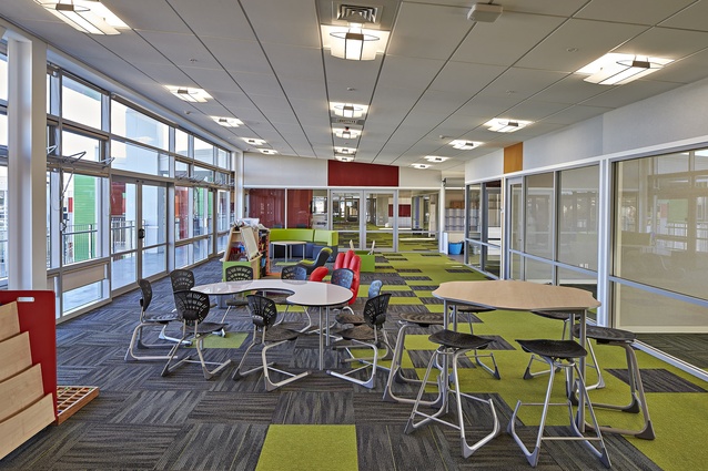 Ormiston Primary School: a very vibrant building in terms of the colours and the materials used.