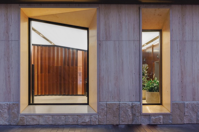 Shortland & Fort refurbishment, new Fort Street lobby.