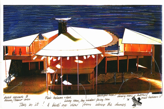 Cuttlefish House; design model photomontage.
