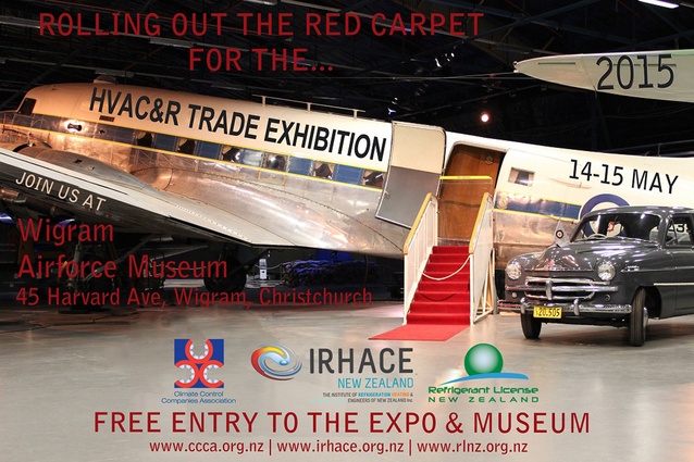 HVAC&R Trade Exhibition and Industry Conference will take place in Christchurch in May.