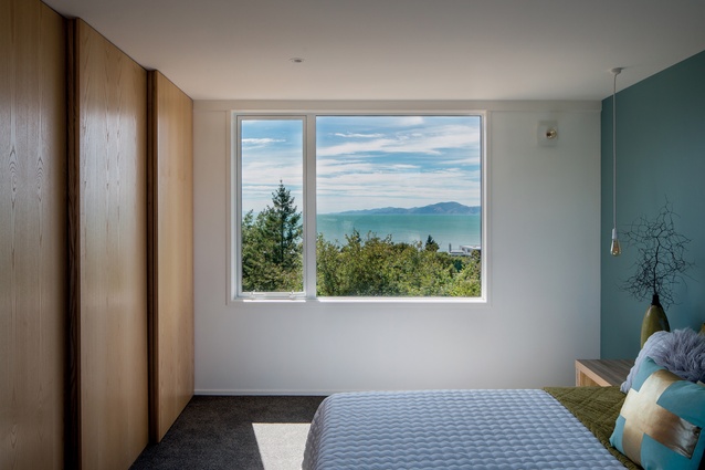 The bedrooms all enjoy views over Ruby Bay.