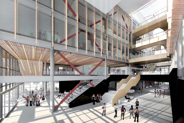 The Regional Sciences and Innovation Centre was designed by Jasmax, DJRD and Royal Associates Architects, which have Ngāi Tahu architects forming part of the design team.