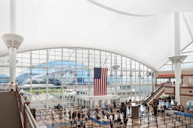 Denver International Airport, designed by Fentress Architects.
