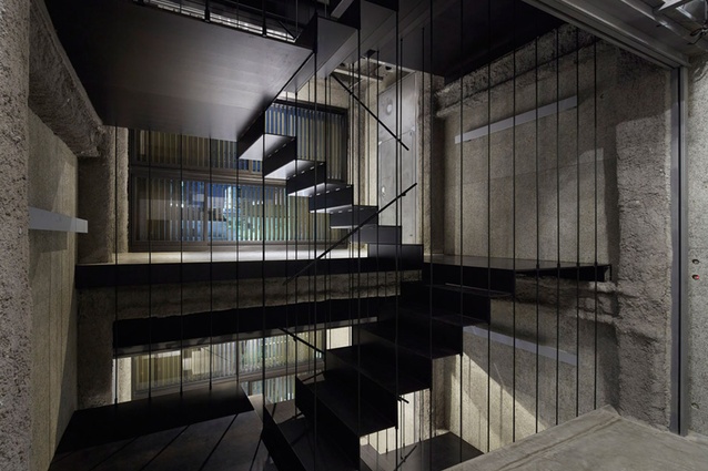 The K8 bar building, designed by German architect Florian Busch, in Kyoto, Japan.