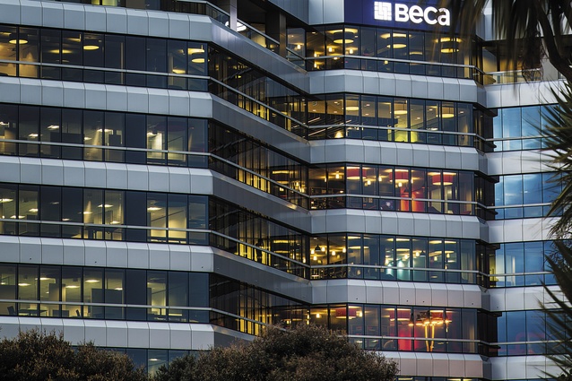 Beca House, former home to the Auckland Regional Council. Beca’s tenancy is spread across a number of levels, each of which has a distinctive colour scheme.