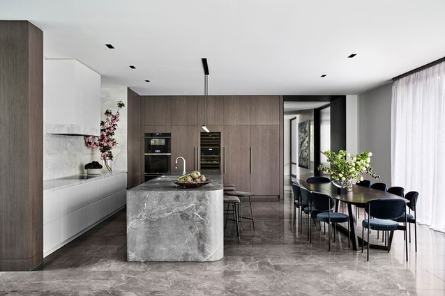 In the 2017-2018 Kitchen Design Awards, the NNH Residence by Mim Design (seen here) was awarded first place in the Contemporary Kitchen Style category.