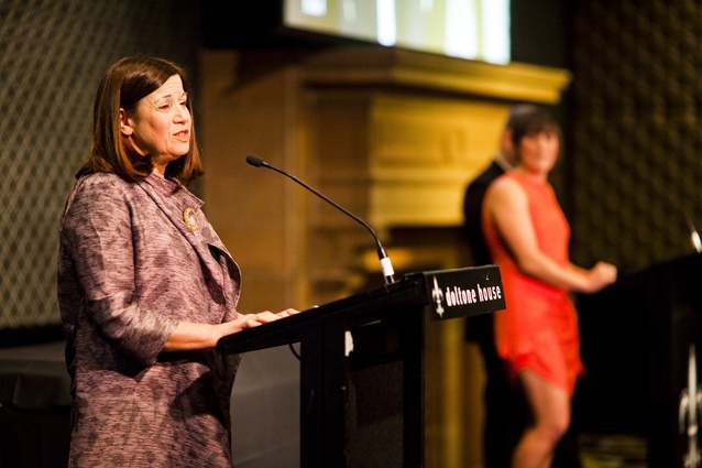 Maggie Edmond of the jury with <i>Houses editor</i> Katelin Butler.