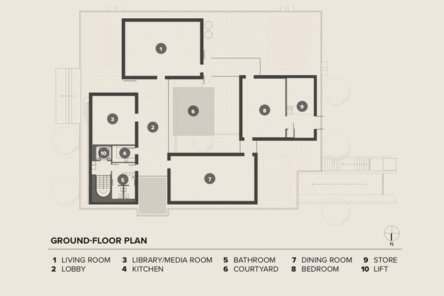 Ground-floor plan.