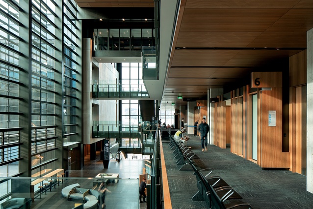 Justice and Emergency Services Precinct in Christchurch by Warren and Mahoney in association with WSP Opus Architecture and Cox Architecture.