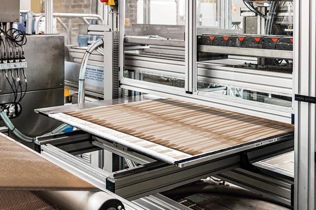 GH Commercial’s Designer Ink Jet technology producing Outline Design’s bespoke <em>Nest</em> carpet.