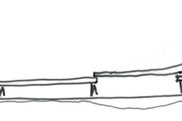 Concept sketches of the north and south elevations.