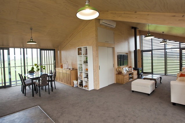 Supreme Award winner, Waikato region Registered Master Builders 2014 House of the Year, PlaceMakers New Homes $350,000 - $450,000, Craftmanship Award and Resene Sustainable Home Award winning house by Greg McGovern Construction.