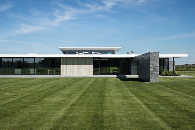The house was built to latch onto the landscape of the Canterbury Plains.
