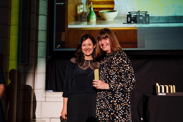 Kate Rogan and Eva Nash from Rogan Nash Architects, winners of the Residential Kitchen Award.