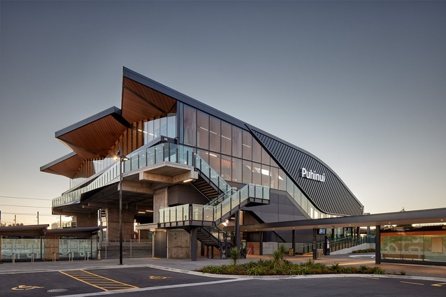 Shortlisted - Public Architecture: Puhinui Station Interchange by Jasmax.