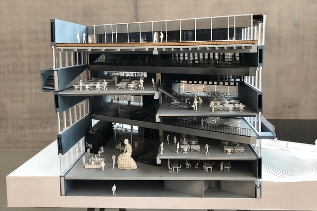 Section model of BIG’s HQ in Nordhavn, Copenhagen.