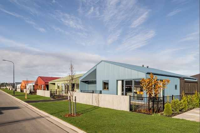 The 2024 Dulux Colour Awards Grand Prix New Zealand winner: Seven Colourful Little Houses, Faringdon by COMMON Architecture + Interiors.