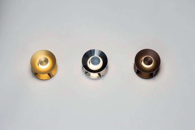 Bulk wall-mounted lamps, designed by Daniel Schofield for the lighting manufacturer Decode.