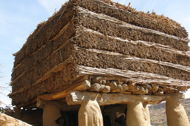 We must feed architectural diversity to AI. Example: A toguna (palaver hut) is a public building by Dogon people in Mali.