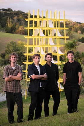 Folly team: Oliver Prisk and André Vachias (both of Jasmax), Henry Mabin (Hierarchy Group) and George Culling. 