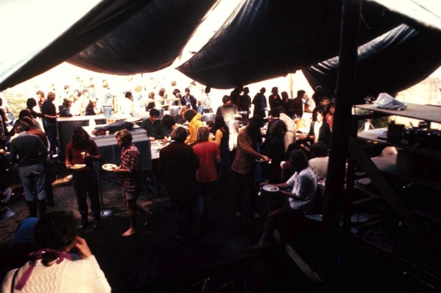 Kitchen canopy: feeding the hundreds [AASA Congress 1971, Warkworth, image: Julian Feary]
