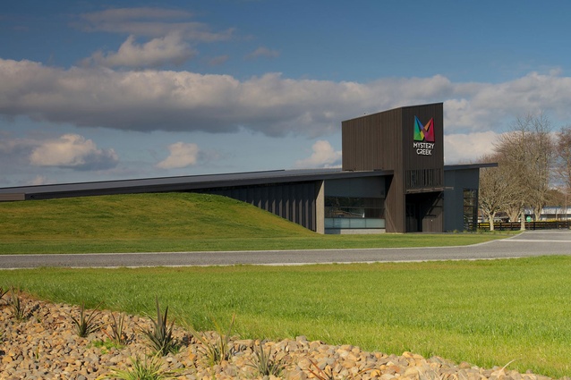 Mystery Creek Event Centre HQ by Chow:Hill Architects Ltd was a winner in the Commercial Architecture category. The project was also a recipient of the Resene Colour Award.