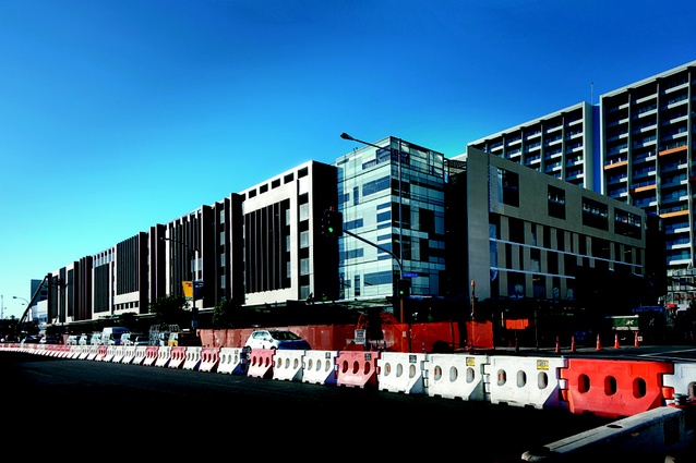 The car park from Quay Street as construction was being completed.
