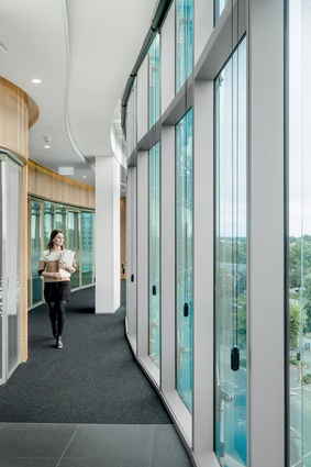 Uninterrupted views are a key feature of the workplace strategy for the building.