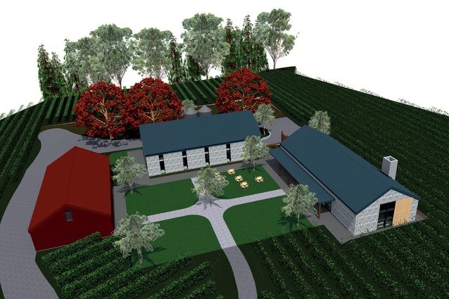An artist's impression of the finished distillery complex.