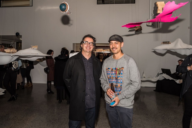 Ben Corban, chairman of Objectspace and managing director of Alt Group (left) with artist and designer, Johnson Witehira.