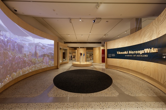 Australian design practice Thylacine designed the new highly interactive Tāmaki Herenga Waka: Stories of Auckland galleries, which  feature a central cyclorama.