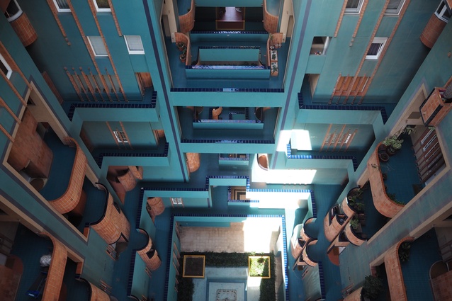 A void in the Walden 7 development by Ricardo Bofill.