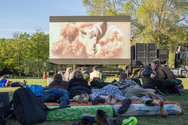 The closing night event – an evening of movies in the Botanic Gardens presented by the Food Resilience Network and Southern Seed Exchange with movie snacks grown by the Canterbury Community Gardens Association.