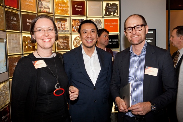 Design Speaks: Workplace/Worklife 2013 delegates (L–R): Kate Tregloan (Monash University), Paolo Chung (DesignInc) and Gary Anderson (ISIS).