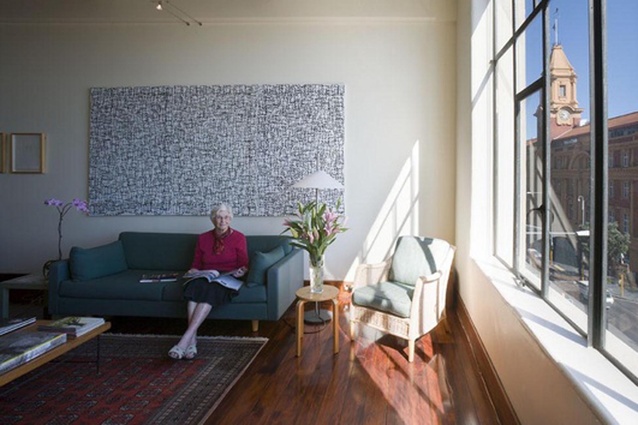 Marilyn Reynolds in her downtown Auckland apartment.