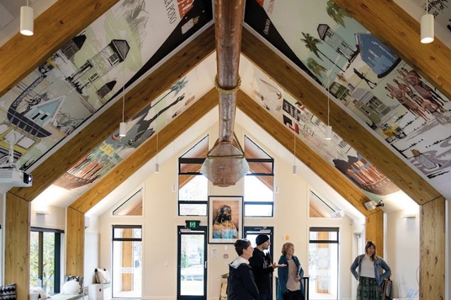 Te Ora Hou Ōtautahi’s wharenui, Te Iho o te Ora (Field Studio, 2022).