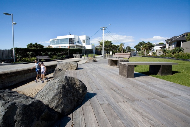 The project, "illustrates the power of landscape and was a judges’ favourite. The simplicity, clarity and exemplary detailing of this small coastal pocket park is outstanding."